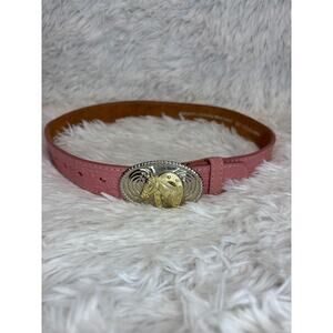Nocona Belt Co Child’s Horse Buckle Genuine Leather Pink Size 26